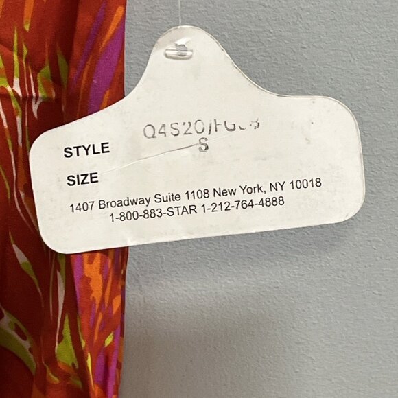 Angie Dress Womens S Orange Satin One Shoulder High Low Mini Tropical Resort‎ - Picture 4 of 7